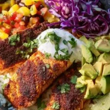 BBQ Salmon Bowls