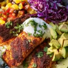 BBQ Salmon Bowls