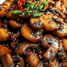 Black Pepper Chicken with Mushrooms