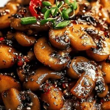 Black Pepper Chicken with Mushrooms