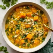 Butternut Squash Green Chile Chicken Soup Recipe