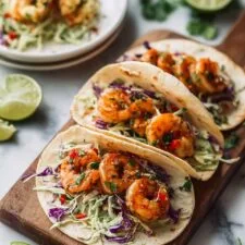Cajun Shrimp Tacos with Creamy Slaw Recipe