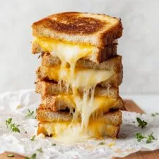 Cheesy Garlic Sourdough Grilled Cheese Recipe