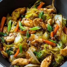 Chinese Chicken Cabbage Stir-Fry