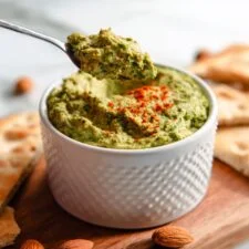 Creamy Almond Pâté with Basil and Lemon Recipe