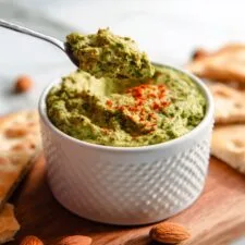 Creamy Almond Pâté with Basil and Lemon Recipe