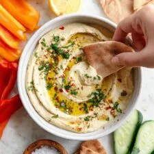 Creamy Baba Ganoush with Tahini and Lemon Recipe