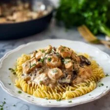 Creamy Chicken Stroganoff with Mushrooms Recipe