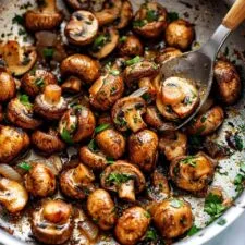 Creamy Garlic Butter Mushrooms Recipe