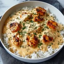 Creamy Smothered Chicken and Rice Recipe