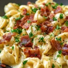 Creamy Tortellini Carbonara Recipe