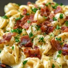 Creamy Tortellini Carbonara Recipe