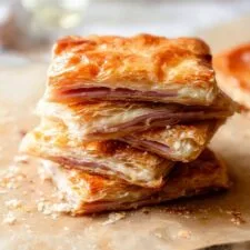 Crispy Ham & Cheese Puff Pastry Stacks Recipe