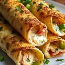 Crispy Jalapeño Popper Chicken Taquitos Recipe Delight