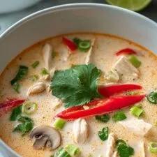 Crockpot Thai Coconut Chicken Soup Recipe