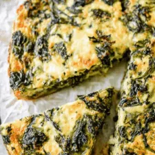 Quiche de espinacas sin masa