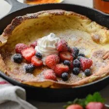 Dutch Baby With Maple Whipped Cream