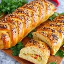 Easy Braided Chicken Bread Recipe