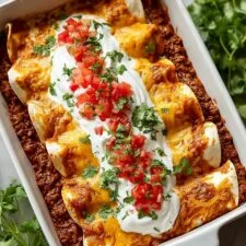 Easy Ground Beef Enchiladas Recipe