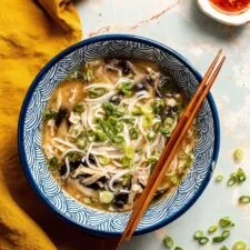 Egg Drop Noodle Soup with Shiitake Mushrooms Recipe