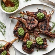 Garlic Rosemary Grilled Lamb Chops for Christmas Dinner Recipe