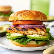 Greek Chicken Burger with Feta and Tzatziki Recipe