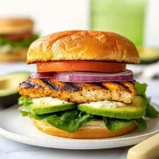 Greek Chicken Burger with Feta and Tzatziki Recipe