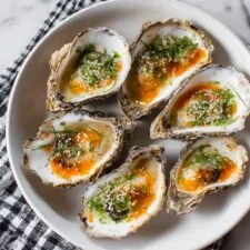Grilled Oysters with Garlic Herb Butter Recipe