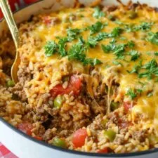 Ground Beef Rice Skillet Recipe