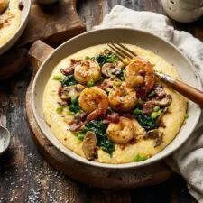 Gouda Grits with Smoky Brown Butter Shrimp Recipe