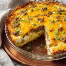 Hash Brown Crust Sausage Quiche Recipe
