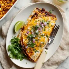 Healthy Chicken Enchiladas with Homemade Sauce Recipe