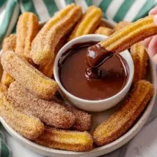 Homemade Churros with Chocolate Dipping Sauce Recipe