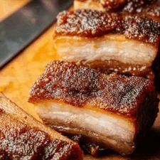 Honey Glazed Crispy Pork Belly