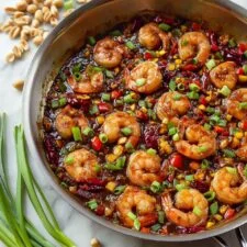 Camarão kung pao