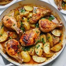 Lebanese Lemon Chicken and Potatoes (Djej w Batata) Recipe