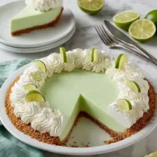 Lemon Lime Jello Pie with Graham Cracker Crust and Greek Yogurt Recipe