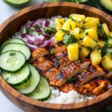 Mango Chipotle Chicken Rice Bowls Recipe