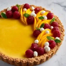 Mango Curd Tart with Toasted Coconut Crust Recipe