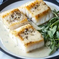 Pan Seared Cod with Tarragon Cream Sauce Recipe