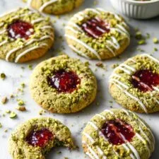 Pistachio Thumbprint Cookies