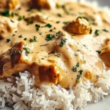 Pollo y arroz cremosos y fáciles para noches ajetreadas