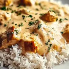 Pollo y arroz cremosos y fáciles para noches ajetreadas