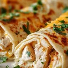 Quick Cheesy Chicken Wrap