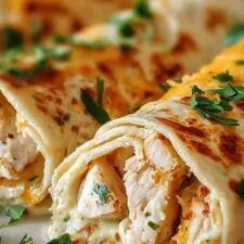 Quick Cheesy Chicken Wrap