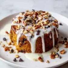 Raisin Nut Cake with Buttermilk Glaze Recipe