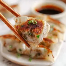 Rice Paper Chicken Dumplings with Dipping Sauce Recipe