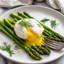 Roasted Asparagus with Poached Eggs Recipe