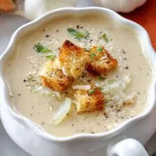 Roasted Garlic Soup with Parmesan Crisps Recipe