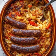 Romanian Slow Roasted Caramelized Cabbage Recipe